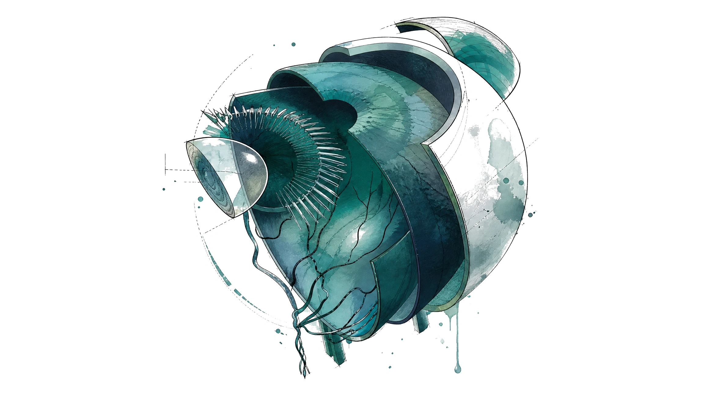 Watercolour illustration of an eye — MyoTrack